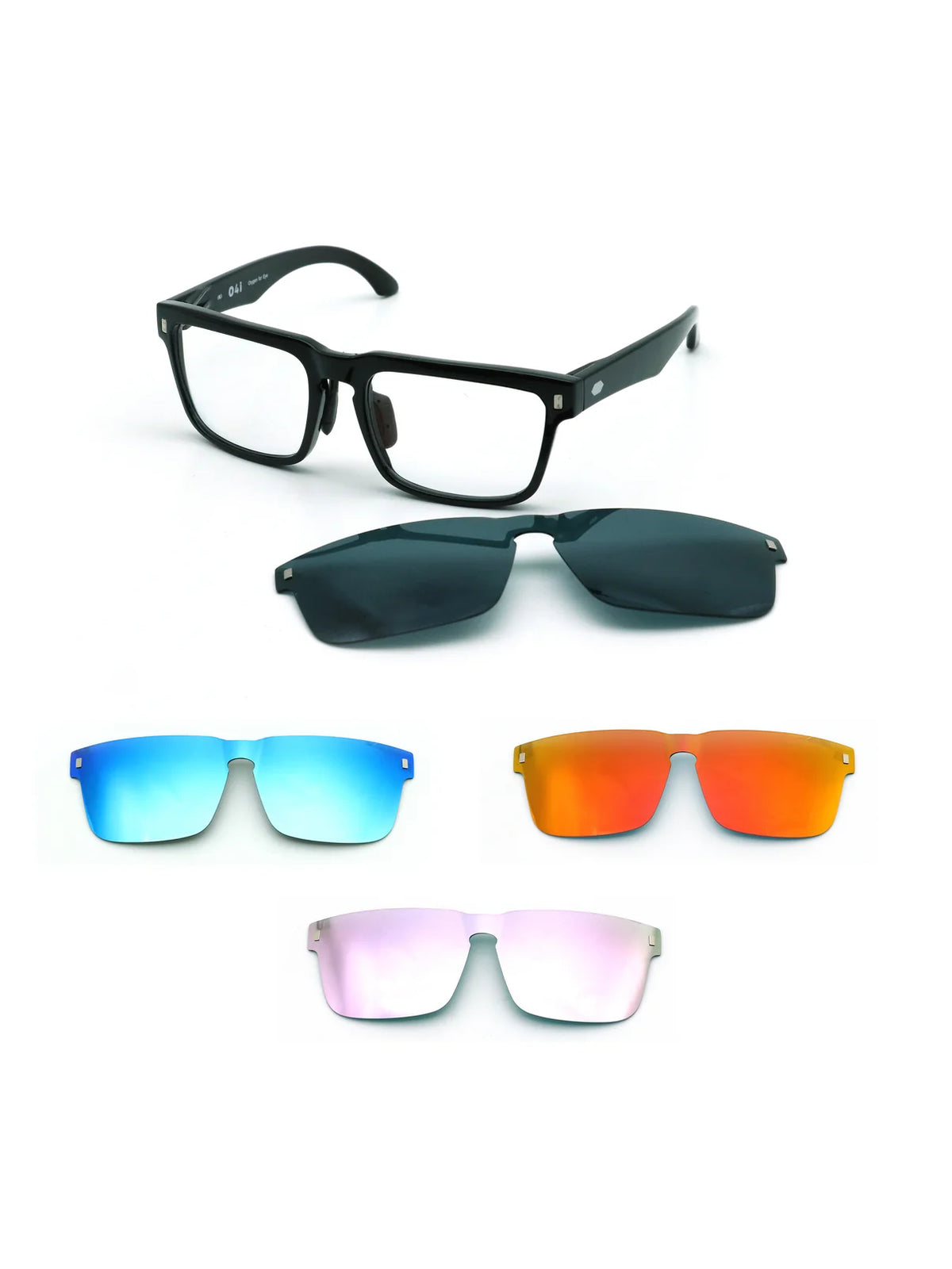 LYON Series｜Far Infrared Magnetic Sunglasses TF009M (Gloss Black Frame)