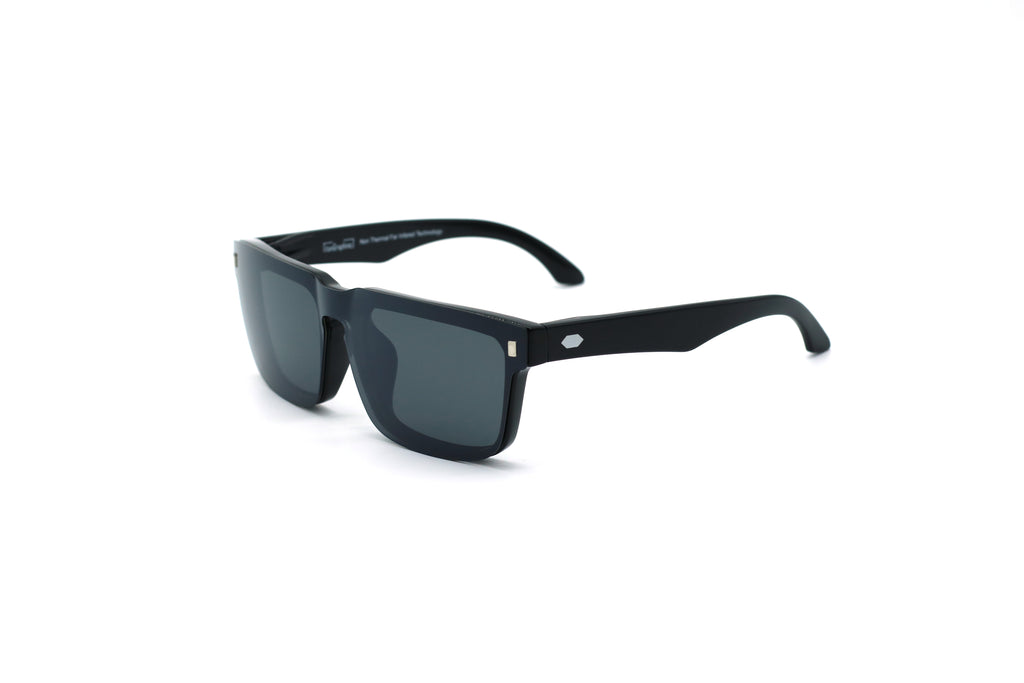 LYON Series｜Far Infrared Magnetic Sunglasses TF009M (Gloss Black Frame)