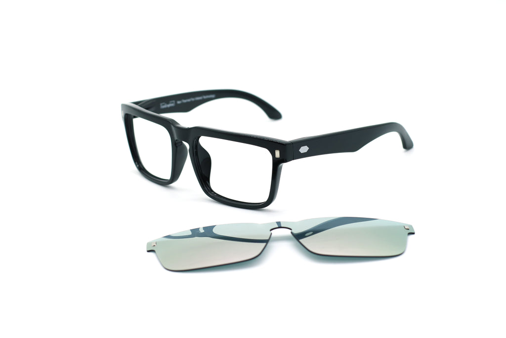 LYON Series｜Far Infrared Magnetic Sunglasses TF009M (Gloss Black Frame)