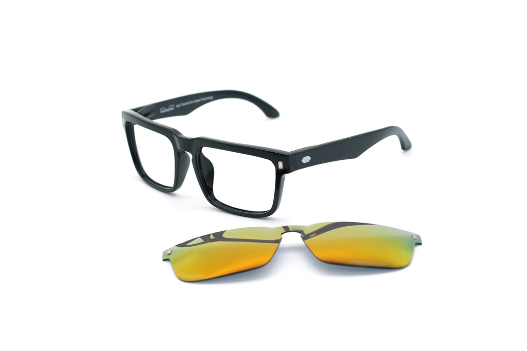 LYON Series｜Far Infrared Magnetic Sunglasses TF009M (Gloss Black Frame)